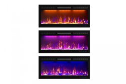 Каминокомплект Royal Flame Lindos с очагом Crystal 40 RF белый с черным