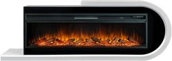 Каминокомплект Royal Flame Basel R с очагом Vision 60 LOG LED белый с черным